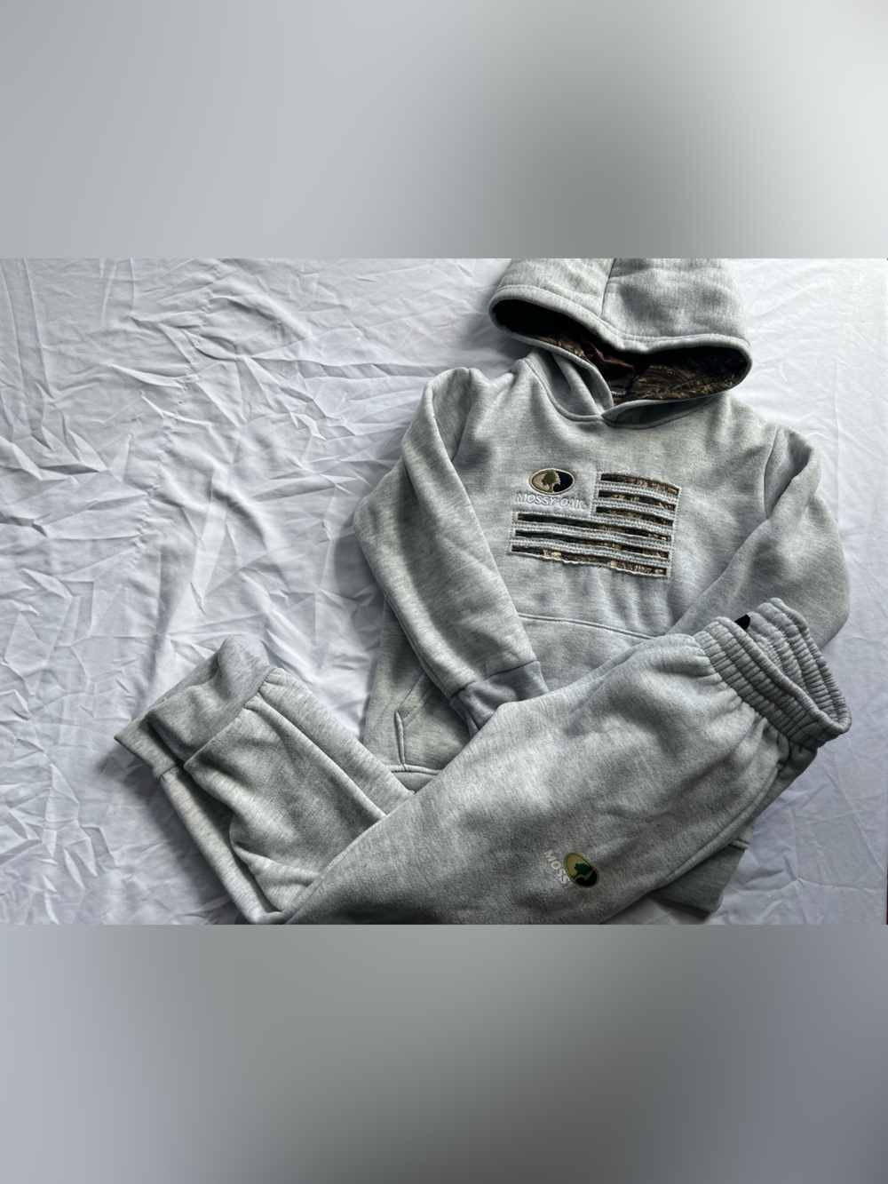 Mossy Oak Boys Hooded Sweatshirt & Sweatpants Hoodie Outfit Set 7